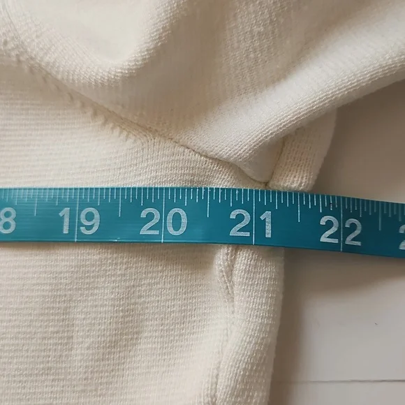 Banana Republic Lenzing Ecovera Splash Sweater XL White Black Quarter Zip Ski - Picture 7 of 9